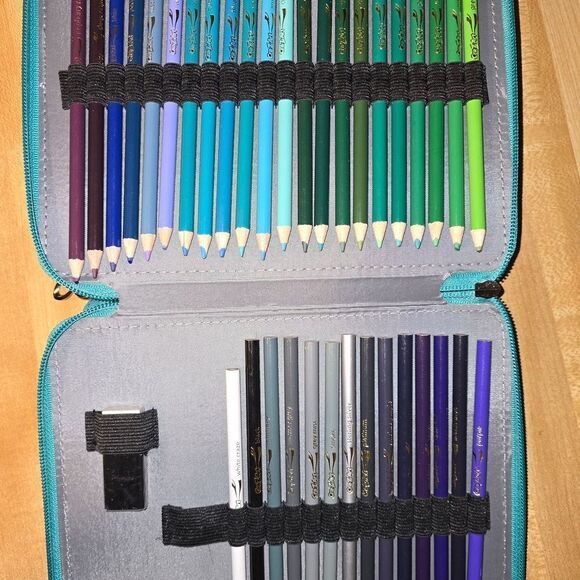 Vibrant Colored Pencil Set with Blue Case (CRA6) - Picture 4 of 6